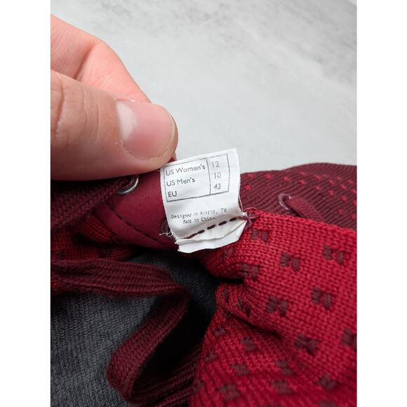 SUAVS The Zilker Lace-Up Sneaker Vino Maroon Unisex M10/W12 - Picture 10 of 11